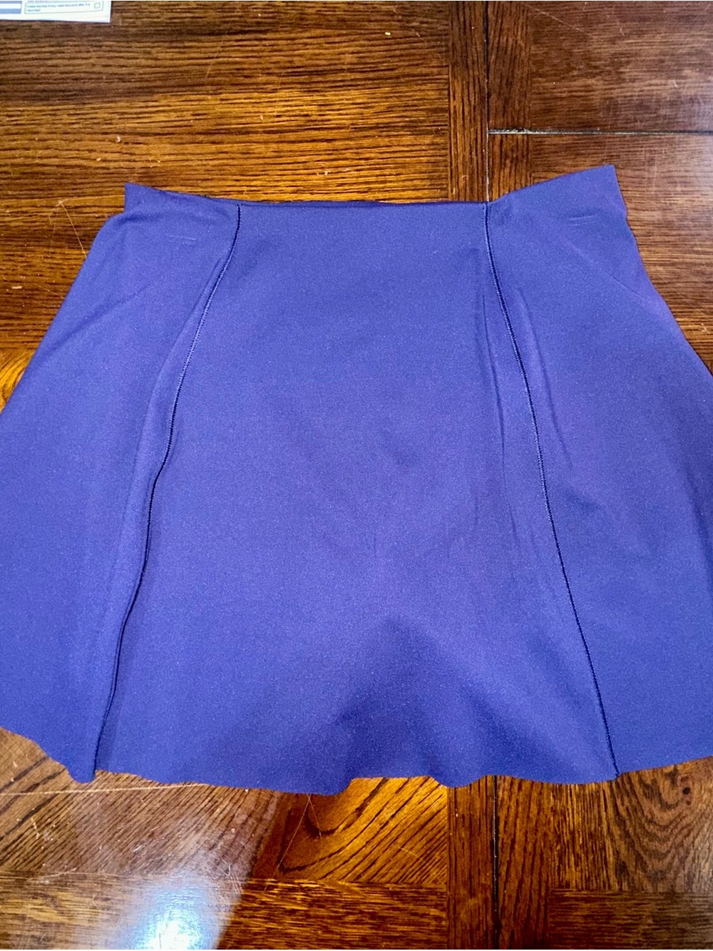Spanx Active Shorts Skort Womens Medium Navy Blue Bagel Buster Phone Pocket